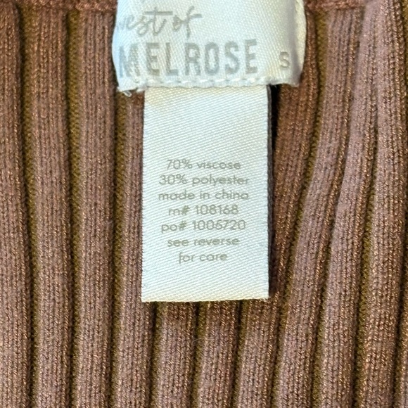 Brown Ribbed Cardigan - Picture 6 of 7